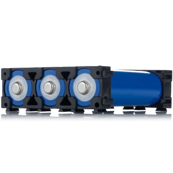 Batteriholder 4x5 til 18650 – Plast | Til 20 celler | Modulopbygning til batteripakker