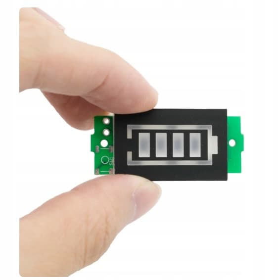 Batteriindikator 18650 1S til 8S – LED Display | 5 Niveauer | Til Li-Ion Celler