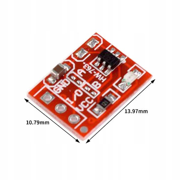 Touchmodul TTP223 – Kapacitiv sensor til nem styring | 2.0V-5.5V DC | Digital output