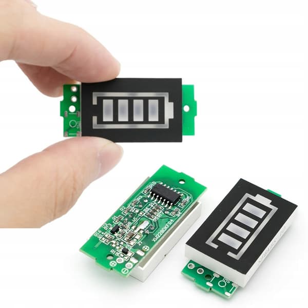 Batteriindikator 18650 1S til 8S – LED Display | 5 Niveauer | Til Li-Ion Celler