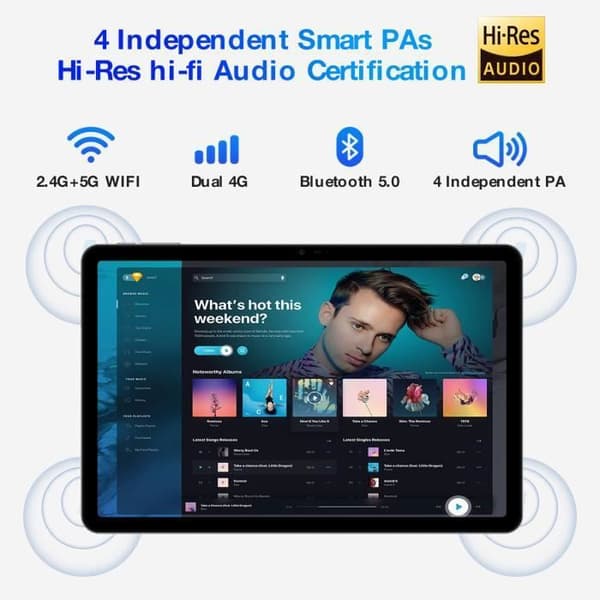 DOOGEE T30 Pro PC 11 tums 2,5K Touch Tablet - Grå