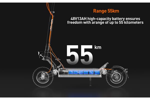 Joyor S5-Z Elscooter – 800W+ Maxeffekt 45 km räckvidd