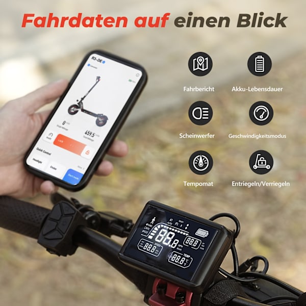 Circooter R3 Off-Road El-Scooter: 500W Motor, 80-100 km Rækkevidde, 48V ...