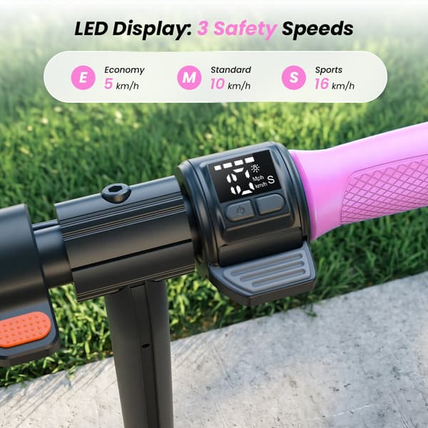 Iscooter K4 børne el-scooter, Bluetooth-forbindelse, elektroniske bremser, CE-certificeret.