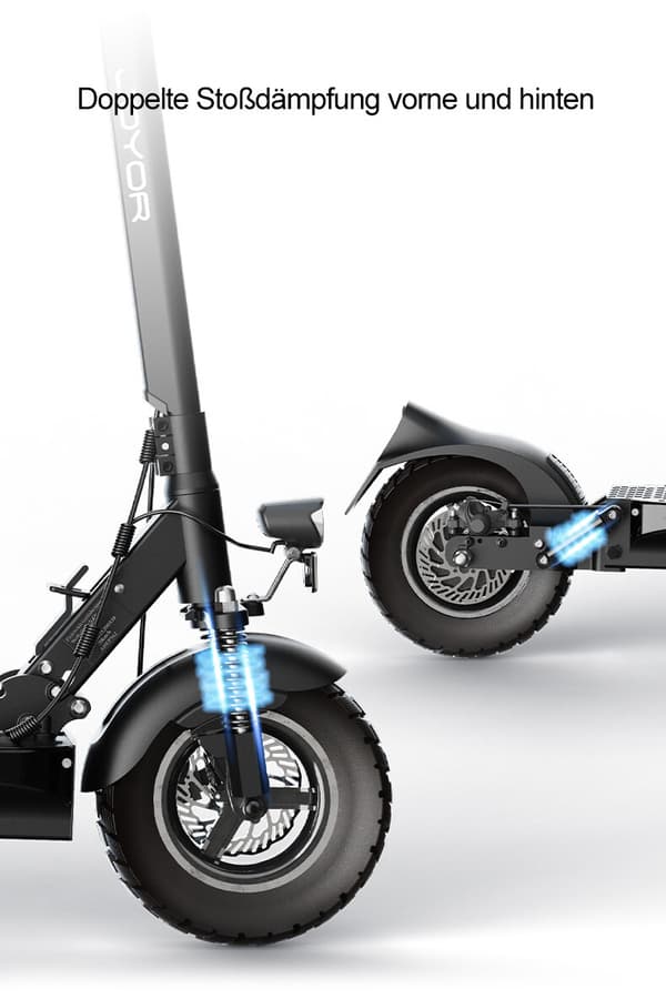 Joyor Y8-S ABE Elscooter - 500W effekt, 100 km räckvidd