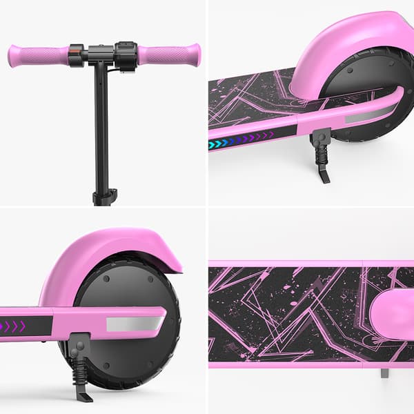 Iscooter K4 børne el-scooter, Bluetooth-forbindelse, elektroniske bremser, CE-certificeret.