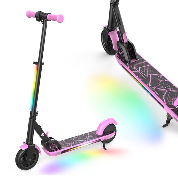 Iscooter K4 børne el-scooter, Bluetooth-forbindelse, elektroniske bremser, CE-certificeret.