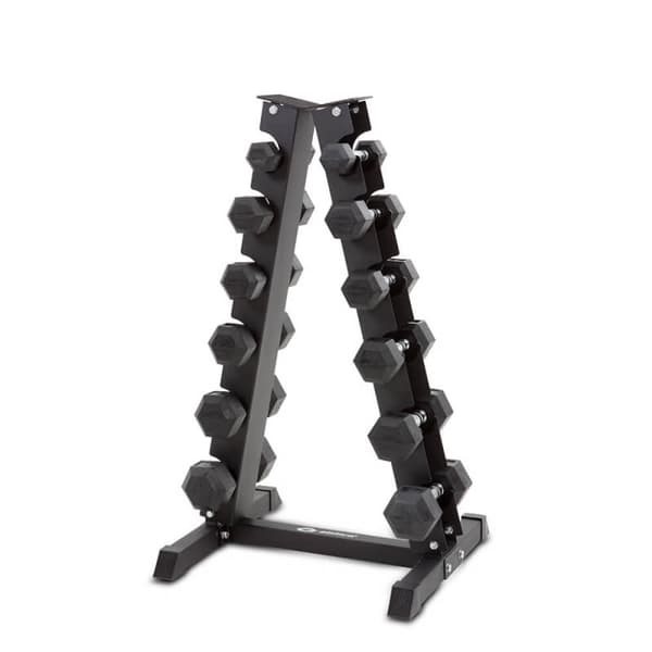 Hexmanualsett med stativ, 6-par: 2 - 9 kg