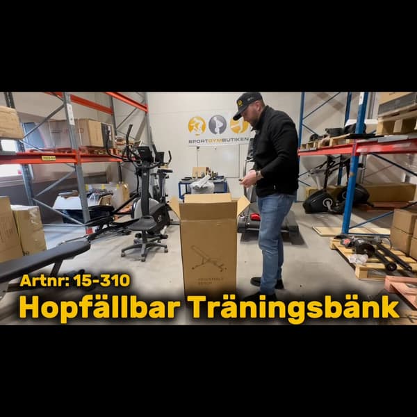 Träningsbänk, Hopfällbar