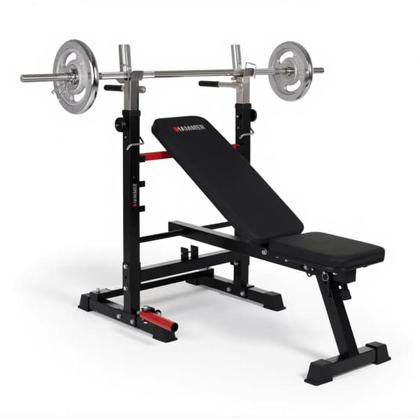Treningsbenk Folding Bench & Barbell Rack Force 4.0