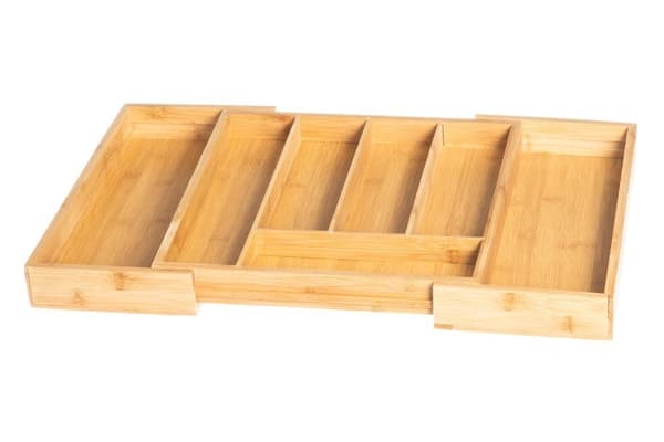 Justerbar Besticklåda i Bambu 36–60 cm – Smart Förvaring | Maku