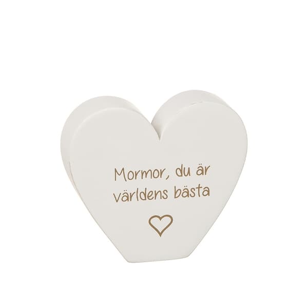 Bedste Mormor eller Morfar Stående hjerte