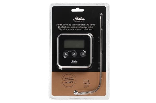 Digital Stektermometer 0–250 °C med Timer – Maku Kitchen Life