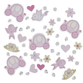 Princess Party - Bordskonfetti &amp; Kristaller