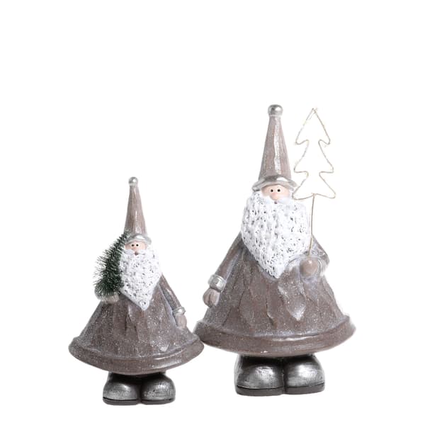 Julemand med LED-ljus 2-pack - Chic Antique