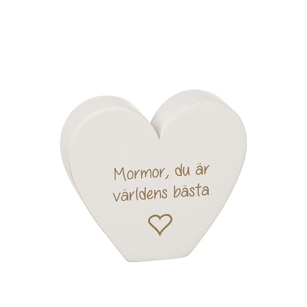 Bedste Mormor eller Morfar Stående hjerte