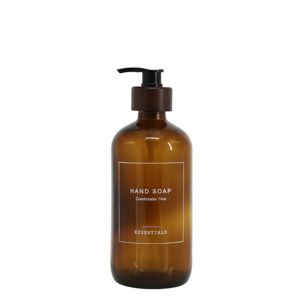 Glasflaska med pump 500 ml – Handtvål | Chic Antique