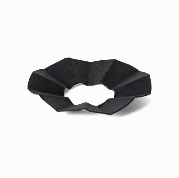 Lysmanchet sort plade 4-pak – Foldet design til antiklys
