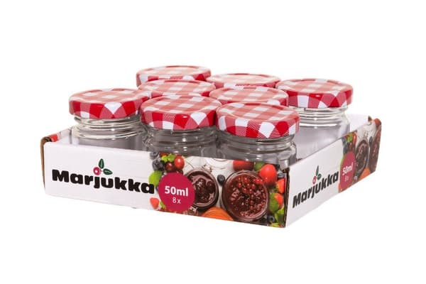 Syltburk 50 ml 8-pack med Lock – Marjukka