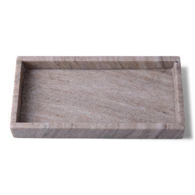 Bricka Marmor Beige Avlång 30x15 cm – Form Living