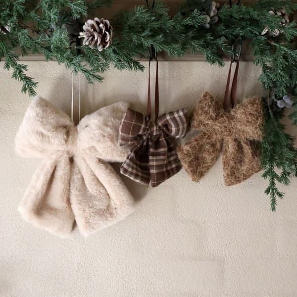 Dekorationsrosetter med Upphängning Beige &amp; Mocca 3-pack – Chic Antique