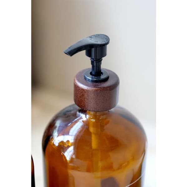 Glasflaska med pump 500 ml – Shampoo | Chic Antique