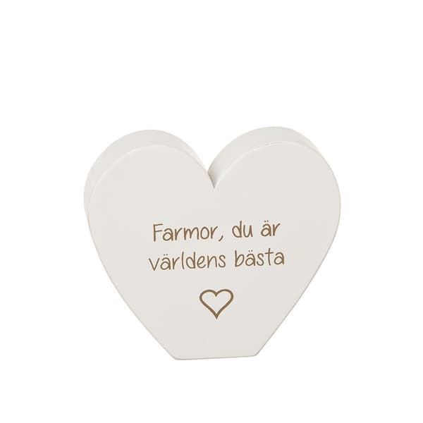Bedste Bedstemor eller Bedstefar Stående hjerte
