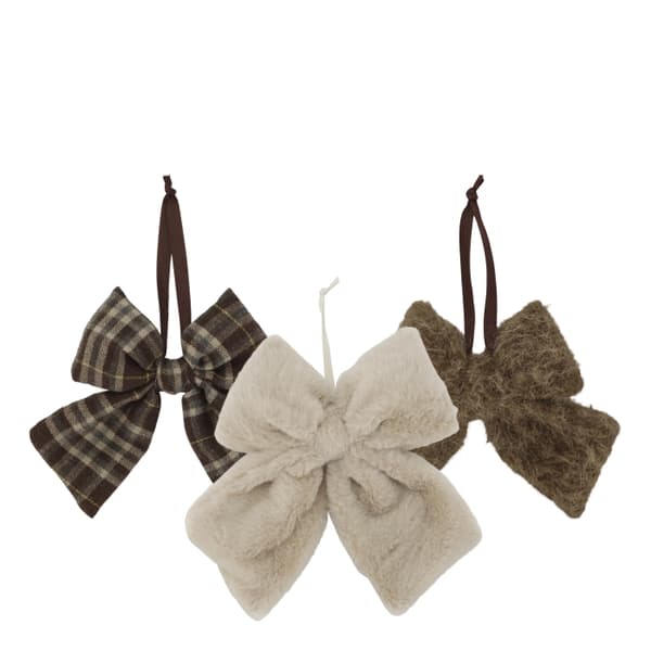 Dekorationsrosetter med Upphängning Beige &amp; Mocca 3-pack – Chic Antique