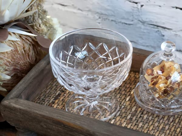 Lorient Dessertskaal 6-pak med Diamantslibning | Chic Antique