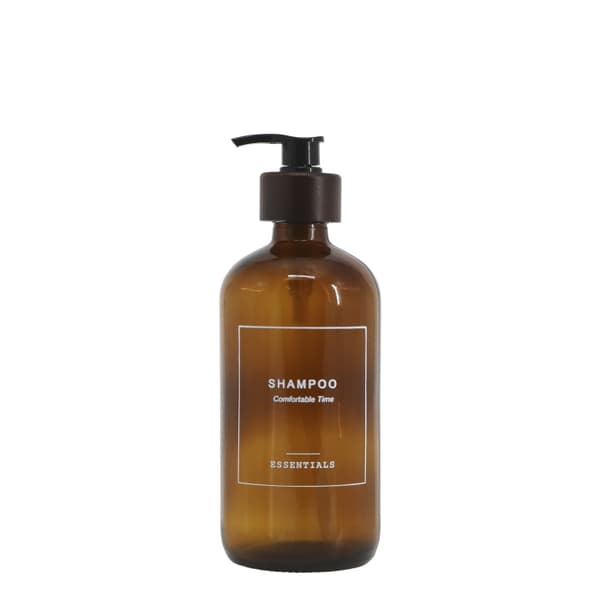 Glasflaska med pump 500 ml – Shampoo | Chic Antique