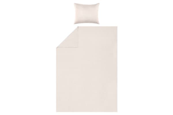 Påslakanset Silkeslen Bambu – Sand 150x210 cm