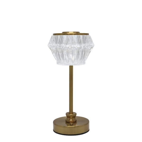 Bordlampe Antik Messing 29 cm USB Genopladelig | Chic Antique