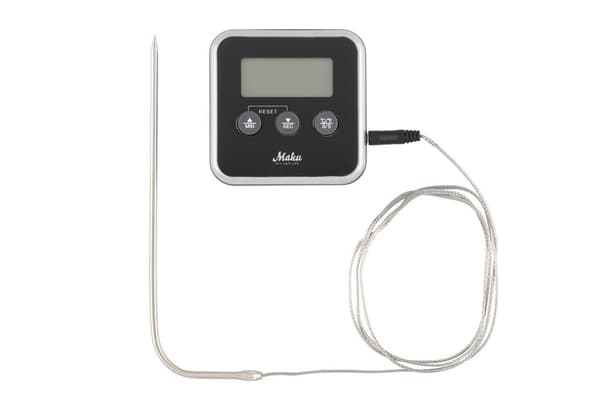 Digitalt Stegetermometer 0–250 °C med Timer – Maku Kitchen Life