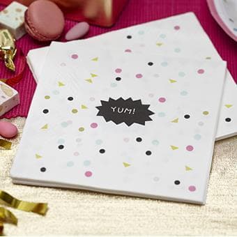 Confetti Party - Servetter 20 pack