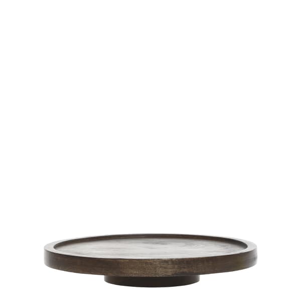Tours Serveringsfad med drejefod 28 cm – Mangotræ | Chic Antique