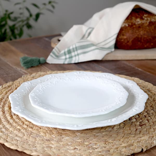 Provence Porslin Vit – Tallrikar &amp; Skålar | Chic Antique