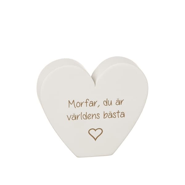 Bedste Mormor eller Morfar Stående hjerte
