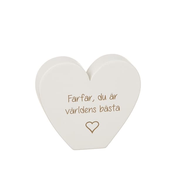 Bedste Bedstemor eller Bedstefar Stående hjerte