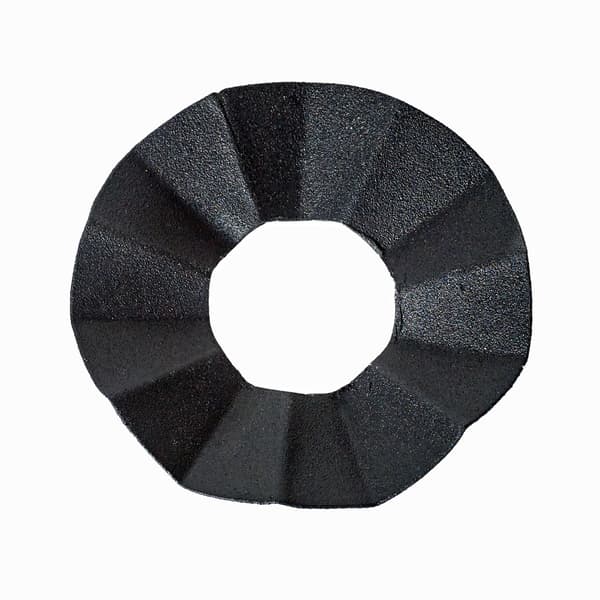 Lysmanchet sort plade 4-pak – Foldet design til antiklys