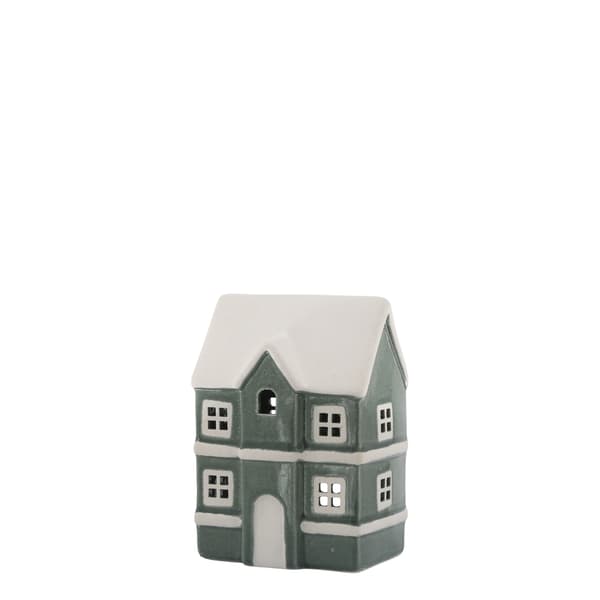 Lyslygte Chamonix H14,5 cm Grøn | Chic Antique