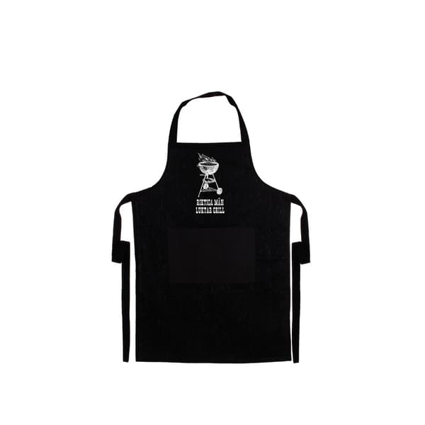 Förkläde/ krögarförkläde "Riktiga män luktar grill" bomull