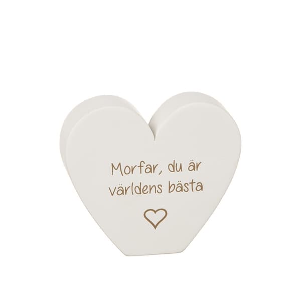 Bedste Bedstemor eller Bedstefar Stående hjerte