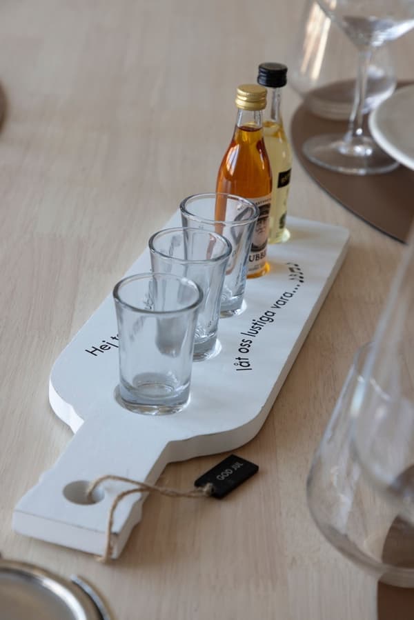 Julesnapsbakke / Nubbebakke med 5 snapseglas