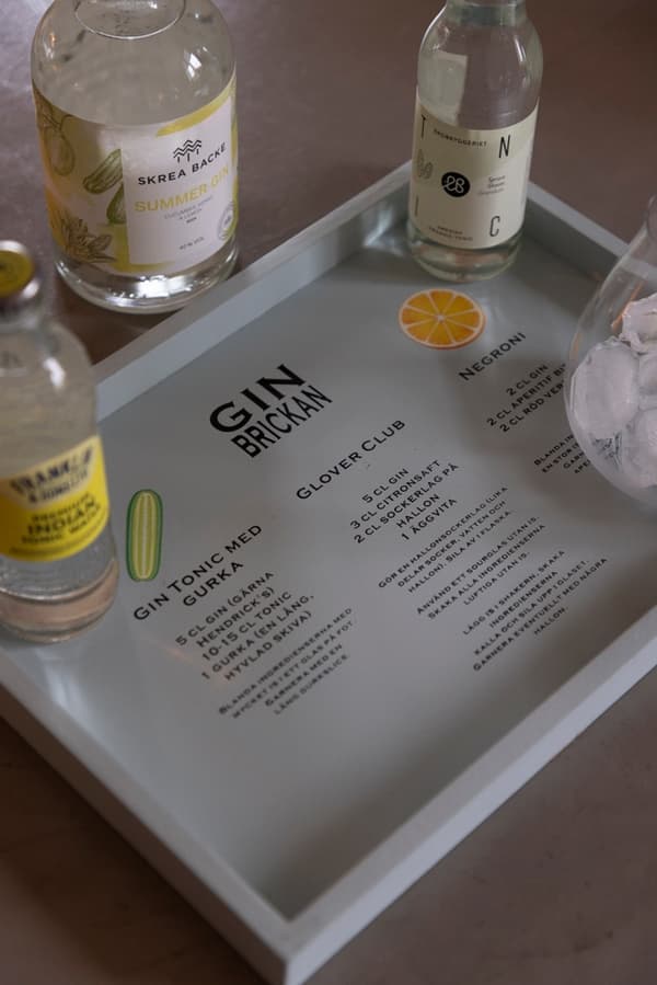Puutarjotin \"Gin-tarjotin\" 25 x 35 cm vihreä | Different Design