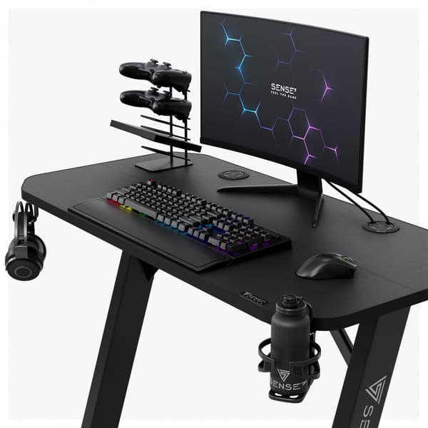 SENSE7 Nomad Basic Svart skrivbord 120x60 cm