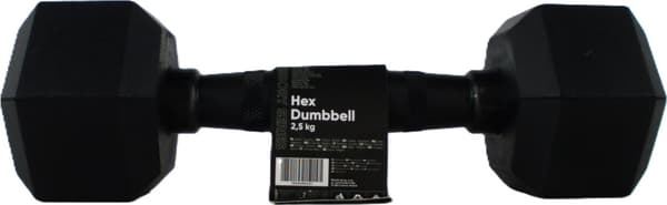 Zipro Hantel Hex gummerad 1 x 2,5 kg