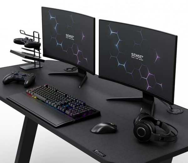 SENSE7 Nomad Basic gamingskrivbord 140x60 cm