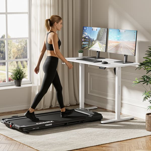 Skrivbord SENSE7 NOJO Light (vit ram)