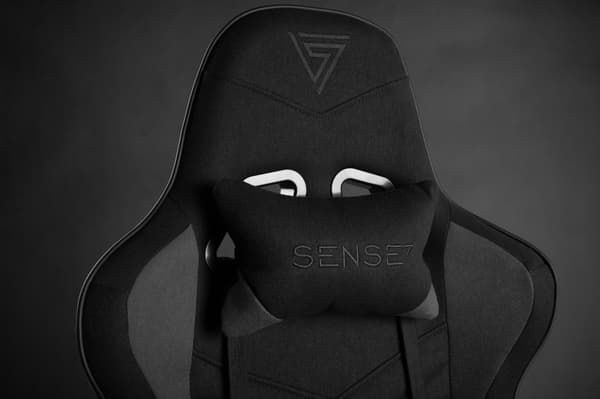 SENSE7 Spellcaster gamingstol i tyg, svart/grå