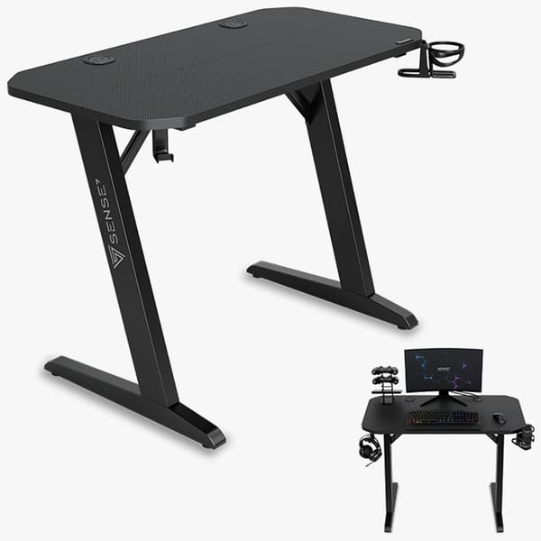 SENSE7 Nomad Basic Svart skrivbord 120x60 cm